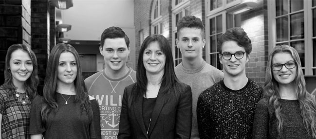 Ellen Beveridge and Durham Sixth Form Centre Students